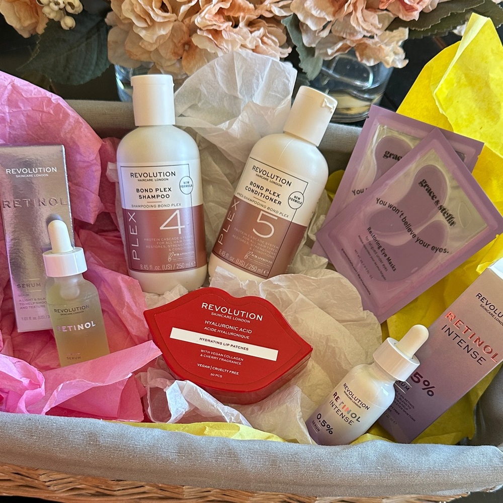 Revolution Beauty Set with Purple and Yellow Accents